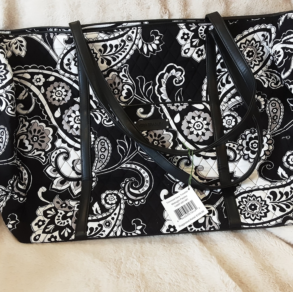Vera bradley traveler tote